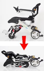 folding electric wheelchair